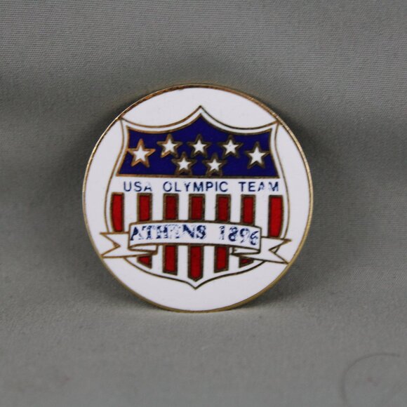 Olympic PIn - Team USA Athens 1896 - Inlaid Pin - Picture 1 of 3